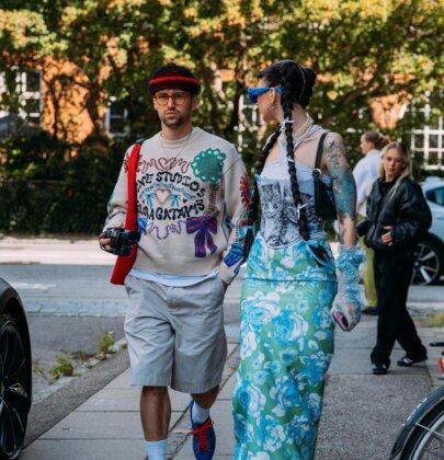 Tendencias de moda Street Style durante la Semana de la Moda primavera/verano 2024 en Copenhague